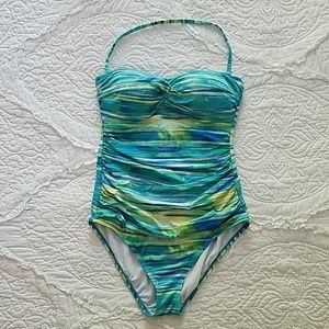 Ralph Lauren Bandeau One Piece size 10
